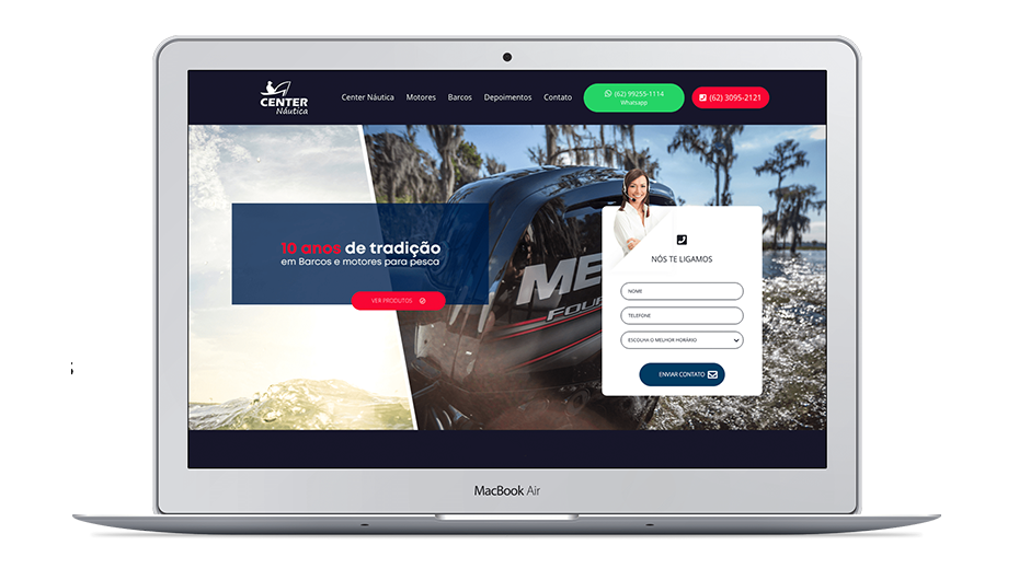 Desenvolvimento de Site Center Nautica