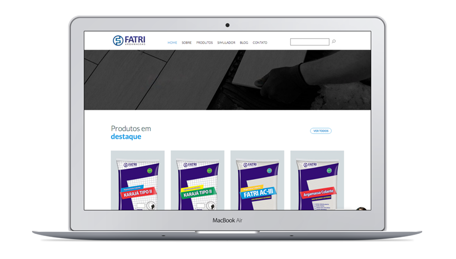 Desenvolvimento de Site Fatri Argamassa
